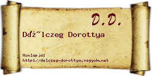 Délczeg Dorottya névjegykártya