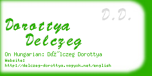 dorottya delczeg business card
